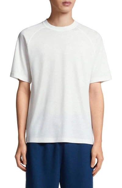 Shop Zegna High Performance™ Short Sleeve Wool T-shirt In White