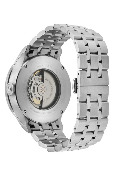 Shop Gevril Jones Street Swiss Automatic Bracelet Watch, 45mm In Silver