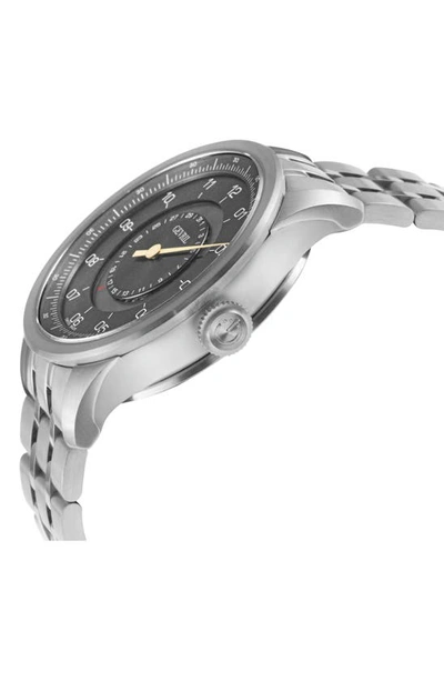 Shop Gevril Jones Street Swiss Automatic Bracelet Watch, 45mm In Silver