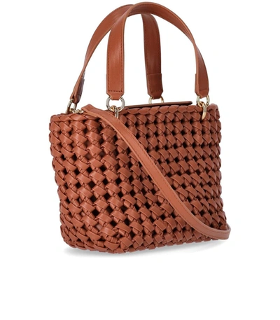Shop Themoirè Kobo Light Brown Handbag In Leather