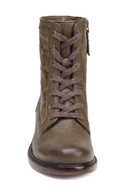 Shop Trask Brett Combat Boot In Olive Camouflage Leather