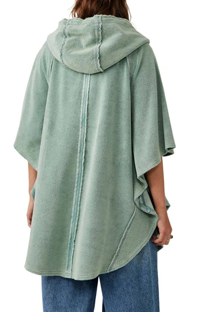 Shop Free People Beach Love Poncho In Blue Surf Combo