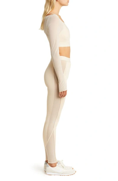 Shop Alo Yoga Airlift Ballet Dream High Waist Leggings In Macadamia