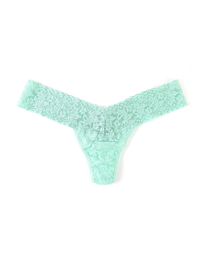 Shop Hanky Panky Signature Lace Low Rise Thong Mint Sprig Green