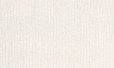 Lafayette 148 Mock Neck Short Sleeve Rib Sweater In Cloud