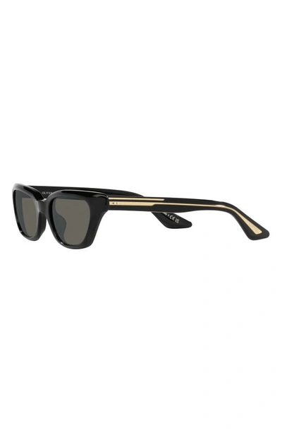 Shop Oliver Peoples X Khaite 1983c 52mm Irregular Sunglasses In Black