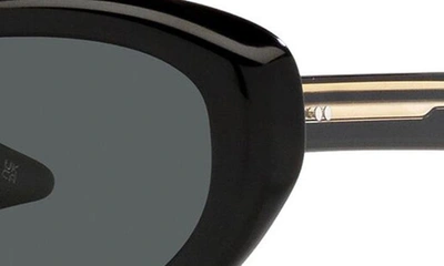 Shop Oliver Peoples X Khaite 1969c 53mm Oval Sunglasses In Black