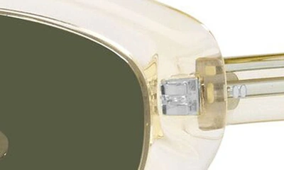 Shop Oliver Peoples X Khaite 1969c 53mm Oval Sunglasses In Light Beige