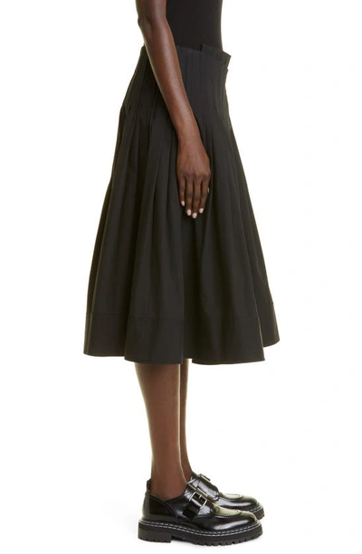 Shop Proenza Schouler Cotton Poplin Wrap Skirt In Black