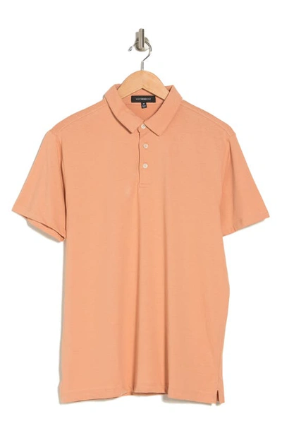 Shop Westzeroone Boston Cotton Blend Polo In Orange Blossom