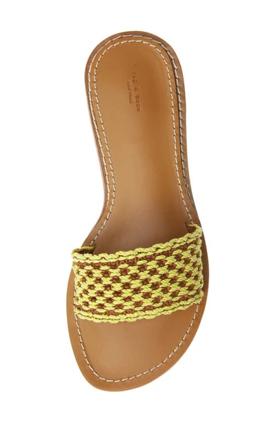 Shop Rag & Bone Melrose Slide Sandal In Yellow/brown