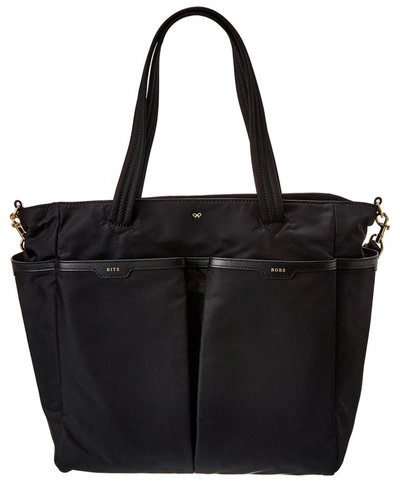 Shop Anya Hindmarch Nylon Baby Bag In Black