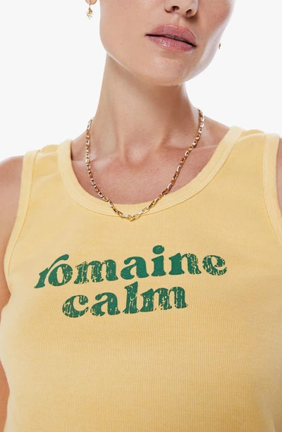 Shop Mother The Yippie Crop Tank In Rom - Romaine Calm