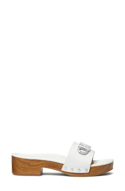 Shop Michael Michael Kors Parker Slide Sandal In Optic White