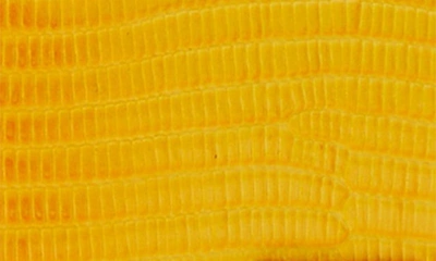 Shop Burberry Tb Monogram Snakeskin Embossed Leather Wallet In Cool Lemon/ Merigold