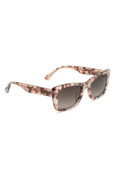 Shop Electric Portofino 52mm Gradient Rectangular Sunglasses In Flamingo/ Black Gradient