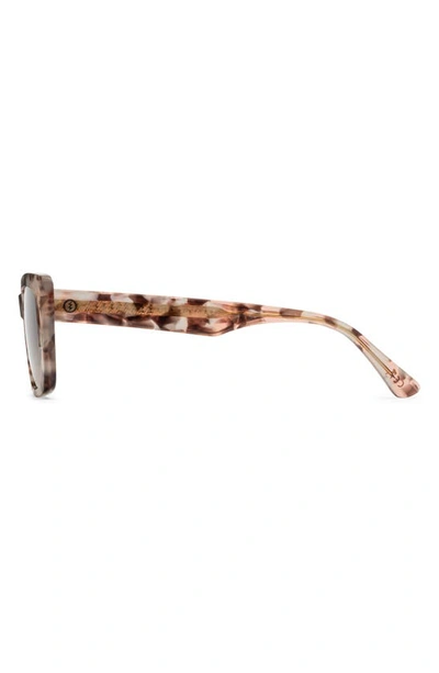 Shop Electric Portofino 52mm Gradient Rectangular Sunglasses In Flamingo/ Black Gradient