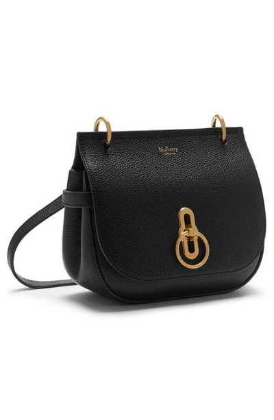 Shop Mulberry Small Amberley Leather Satchel In A100 Black