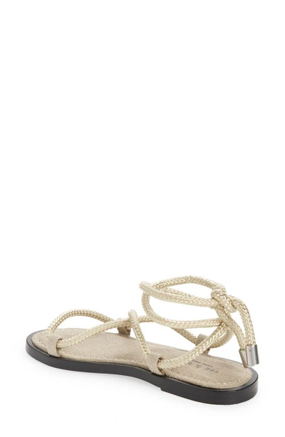 Rag & Bone Infinity Rope And Leather Sandals In Ivory