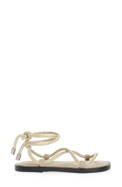Rag & Bone Infinity Rope And Leather Sandals In Ivory