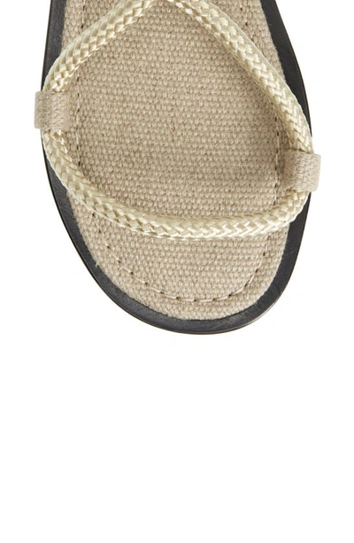 Rag & Bone Infinity Rope And Leather Sandals In Ivory