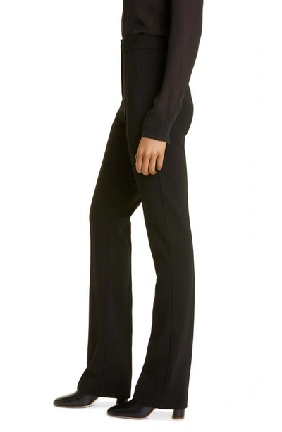 Shop Max Mara Lari Pintuck Pleat Jersey Trousers In Black