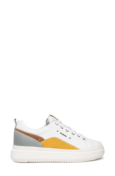 Shop Nerogiardini Retro Colorblock Sneaker In White Multi