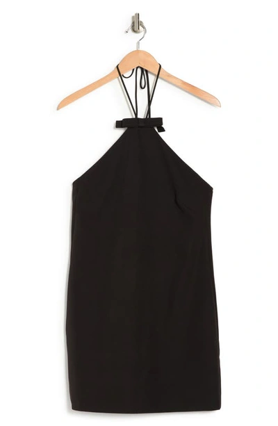 Shop Alexia Admor Zelle Halter Shift Dress In Black