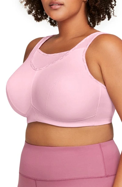 Shop Glamorise No-bounce Camisole Sports Bra In Parfait Pink