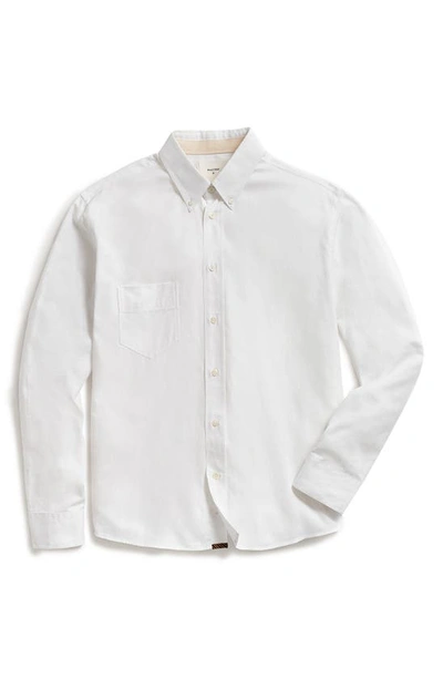 Billy Reid Arnie Button-down Oxford Shirt In White