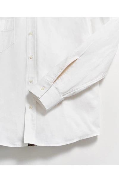 Billy Reid Arnie Button-down Oxford Shirt In White