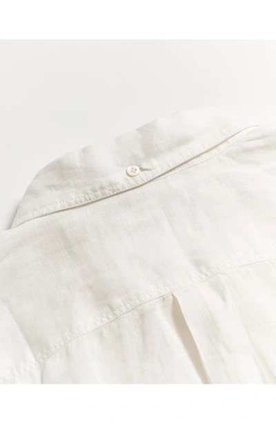 Shop Billy Reid Tuscumbia Standard Fit Linen Button-down Shirt In White