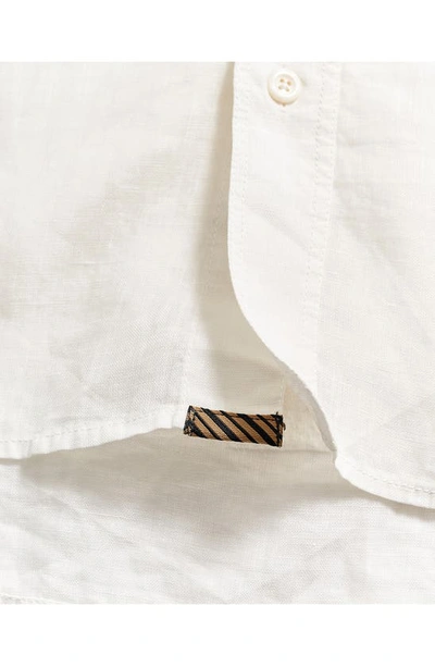 Billy Reid Tuscumbia Standard Fit Linen Button-down Shirt In White