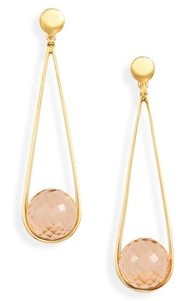 Dean Davidson Ipanema Drop Earrings In Morganite/ Gold