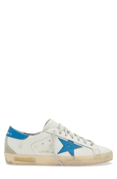 Shop Golden Goose Super-star Sneaker In White/ Light Blue/ Ice