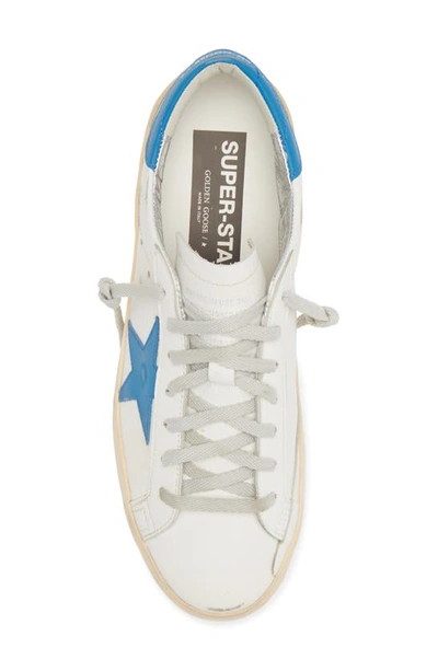 Shop Golden Goose Super-star Sneaker In White/ Light Blue/ Ice