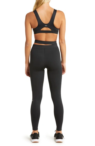 Shop Alo Yoga Airlift All Access Cutout Bra In Black