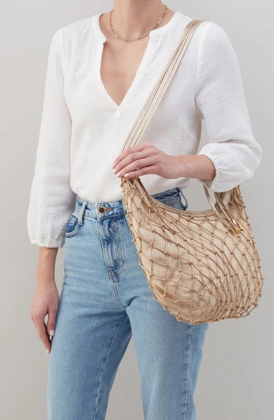 Shop Hobo Kira Shoulder Bag In Mystic Gold