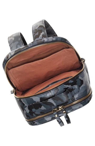 Shop Hobo Maddox Leather Backpack In Blue Camo