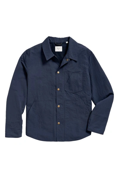 Shop Billy Reid Carrabelle Windbreaker Shirt Jacket In Navy