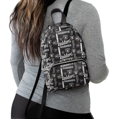 Shop Foco Youth  Black Las Vegas Raiders Repeat Brooklyn Mini Backpack