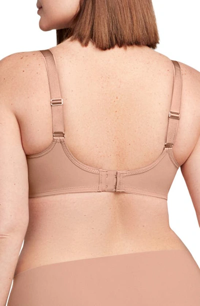 Glamorise Full Figure Lace Underwire Bra In Cappuccino