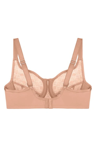 Shop Glamorise Full Figure Lace Underwire Bra In Cappuccino