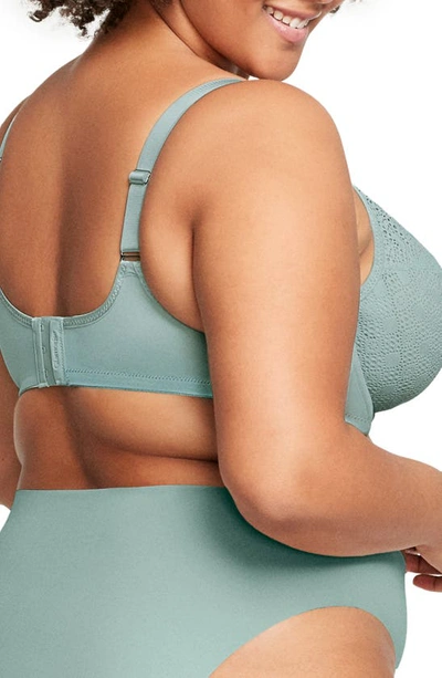 Glamorise Plus Size Full Figure Wonderwire Lace Comfort Bra In Jade