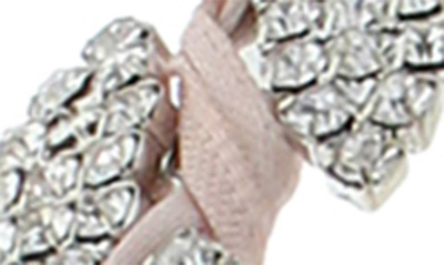 Capelli New York Crystal Leaf Headband In Ballt Pnk