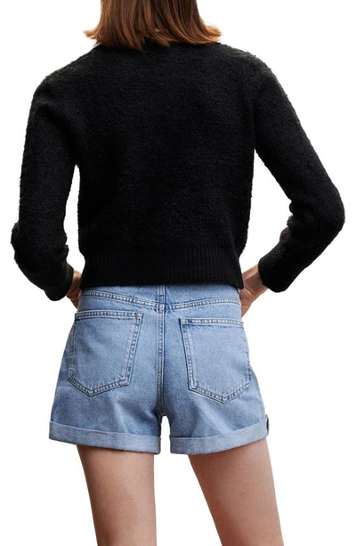 Mango Cardigan Black In Black