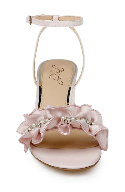 Shop Jewel Badgley Mischka Desirie Sandal In Pale Pink
