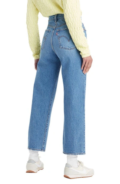 Shop Levi's Ribcage High Waist Ankle Straight Leg Jeans In Dance Around