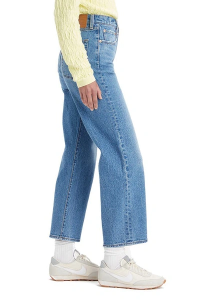 Shop Levi's Ribcage High Waist Ankle Straight Leg Jeans In Dance Around