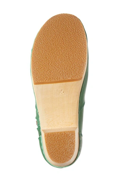 Shop Swedish Hasbeens Zip It Emy Clog Bootie In Green